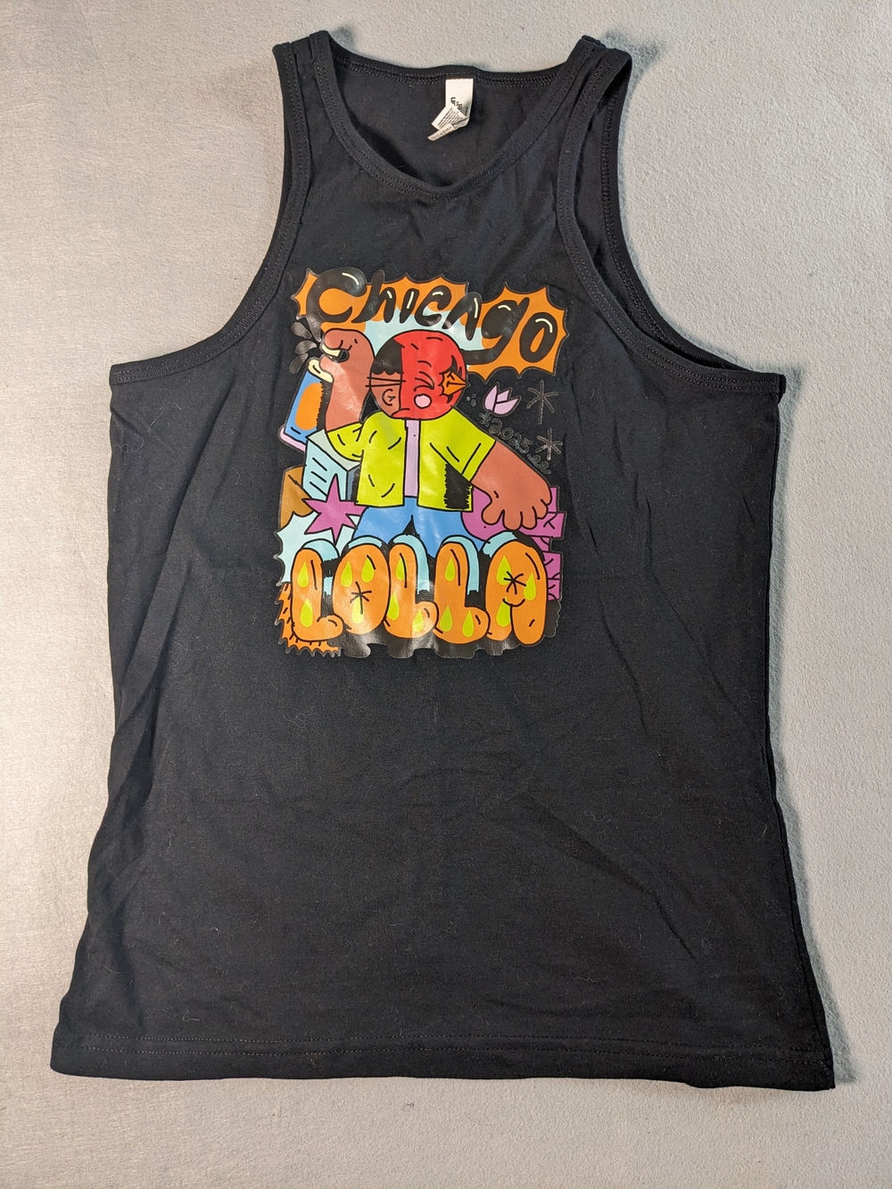 American Apparel Black Ribbed Tank Top